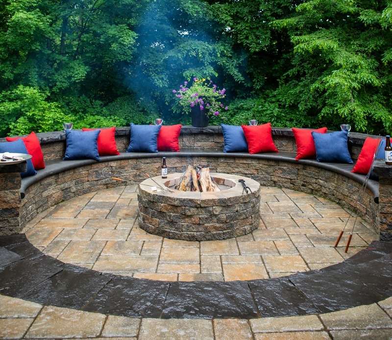 permanent outdoor fire pits