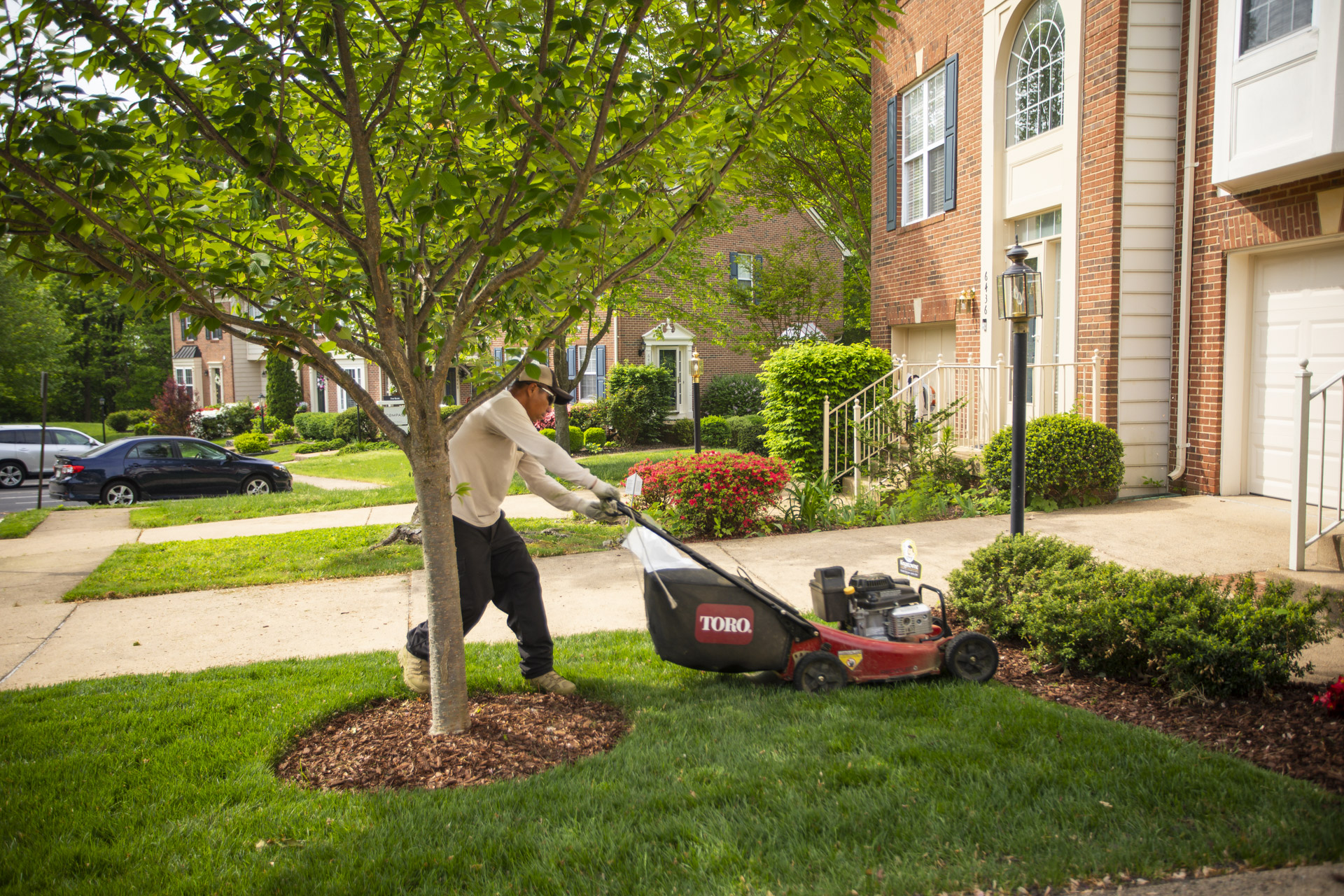 townhome-lawn-plantings-mowing-mulch